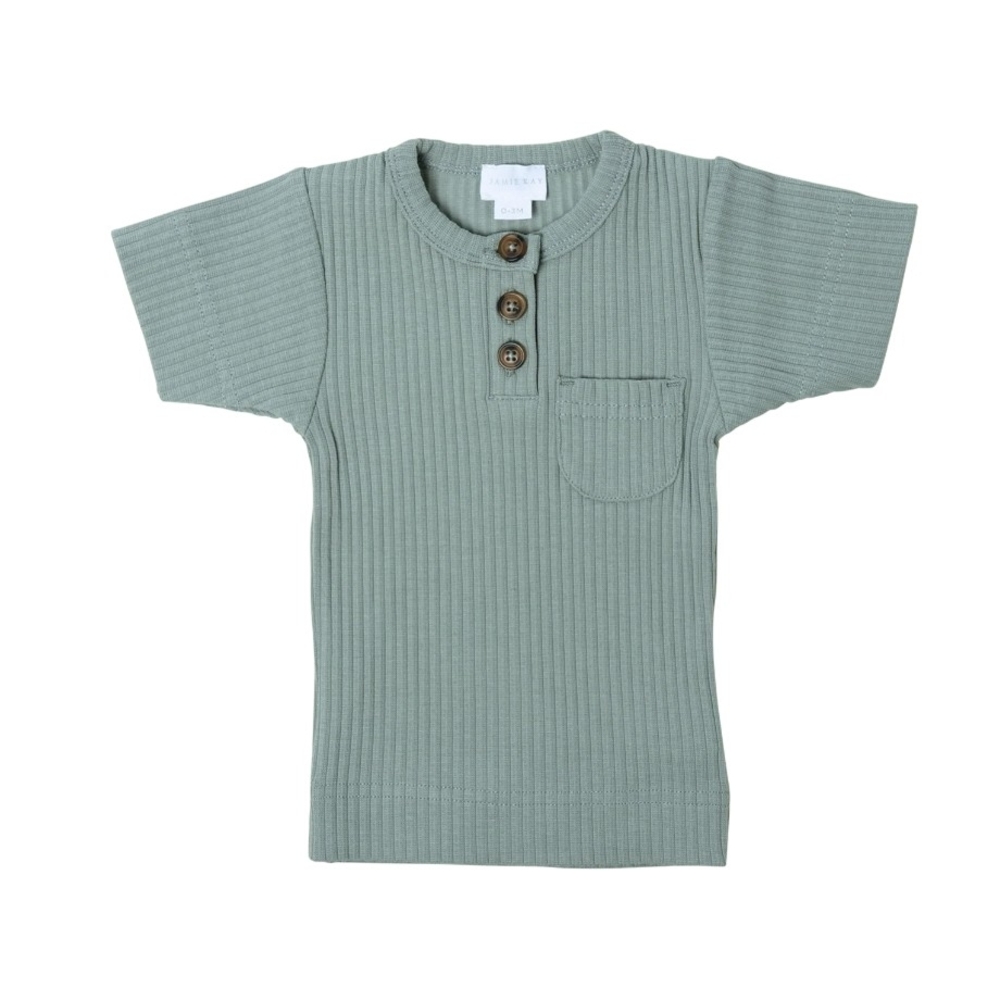 Jamie Kay Philippe Short Sleeve Top in Sky